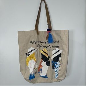 Canvas “Coco Chanel Quote” Tote Bag